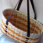 Large Handwoven Tote Basket..