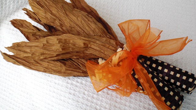 Corn Brown and Orange with Orange Ribbon 101